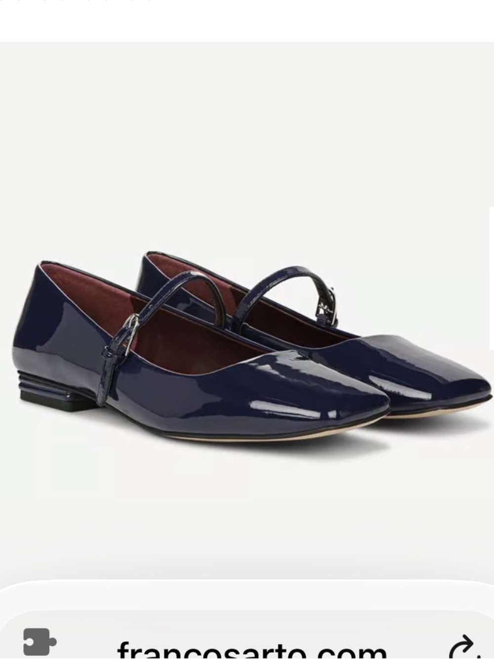 Franco Sarto Tinsley Patent Mary Jane Flats